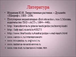 Исследовательская работа «Польза каши – миф или реальность?», слайд 21