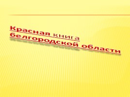 Красная книга Белгородской области, слайд 1