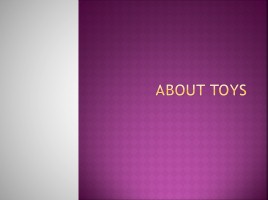 About toys