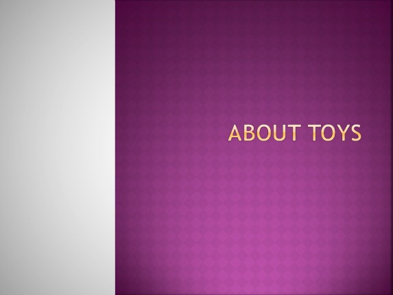 About toys