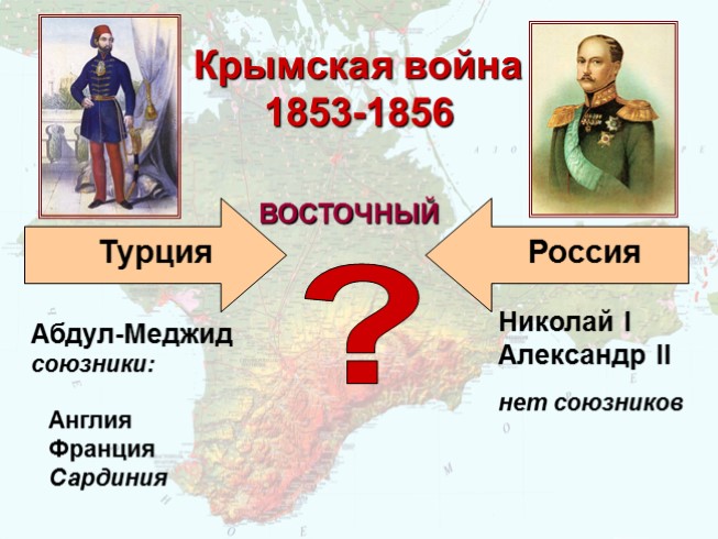 Презентация - Крымская война 1853-1856 гг.