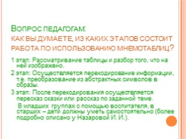 Мнемотехника - один из эффективных методов и приёмов в речевом развитие детей, слайд 11