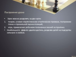 Технология обучения и методика проведения занятий в условиях реализации программы дополнительного образования «Шахматы», слайд 14
