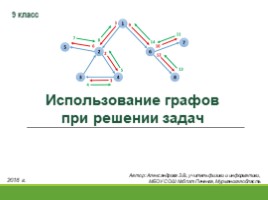 Использование графов при решении задач (11.04.2019), слайд 1