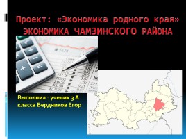 Проект «Экономика Чамзинского района», слайд 1