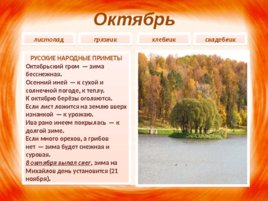 Календарь природы: Осень, слайд 10