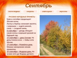 Календарь природы: Осень, слайд 9