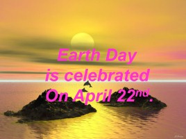 The Earth Day, слайд 1