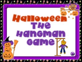 Halloween the hangman game fun activities games games, слайд 1