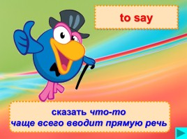 Тест «To say, to tell, to speak, to talk», слайд 10