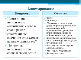 Английские слова в русском студенческом сленге, слайд 10