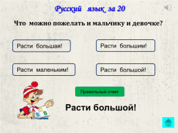 Русский язык 3 класс. Начать игру. Правила игры. Далее, слайд 15