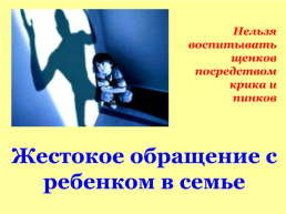 Жестокое обращение с ребенком в семье, слайд 11