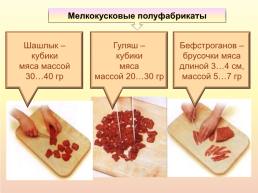 Урок «Полуфабрикаты из мяса», слайд 7