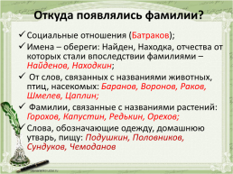 Происхождение фамилий моих одноклассников (исследовательская работа по русскому языку), слайд 11