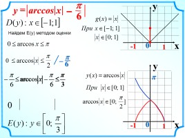 Функция у = arccos x, слайд 17