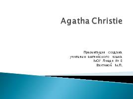 Agatha Christie, слайд 1