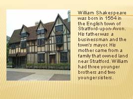 William Shakespeare, слайд 3