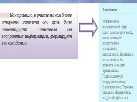 Формирование ИКТ- компетентности педагога: создание учительского блога, слайд 9