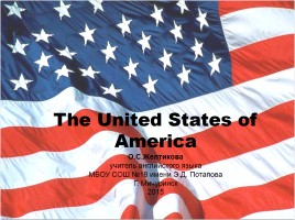 The United States of America, слайд 1