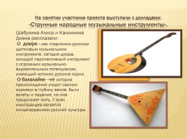 Проект «Народные инструменты старины», слайд 20