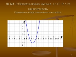 Построение графика квадратичной функции, слайд 4