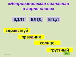 Урок русского языка в 3 классе «Непроизносимая согласная в корне», слайд 3