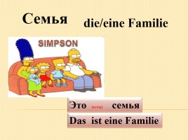 К уроку немецкого языка для 2 класса «Введение слов по теме Семья», слайд 14