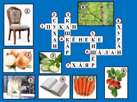 Кроссворды для уроков чувашского языка, слайд 6