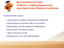 Дистанционное образование Невского района, слайд 6