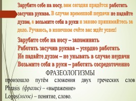 Урок русского языка «Фразеологизмы», слайд 6