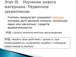 План урока русского языка, слайд 15
