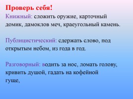 Урок русского языка в 6 классе «Фразеология», слайд 16