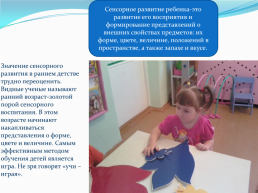 Дидактические игры по сенсорному развитию для детей группы раннего возраста, слайд 2