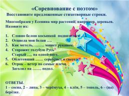 Развитие творческих способностей учащихся на уроках русского языка и литературы, слайд 12