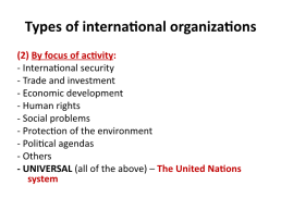 Lecture 1 introduction to international organizations, слайд 21