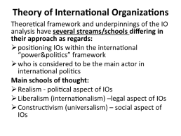Lecture 1 introduction to international organizations, слайд 27