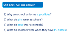 School uniform. Презентация к уроку в начальной школе, слайд 2