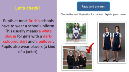 School uniform. Презентация к уроку в начальной школе, слайд 9