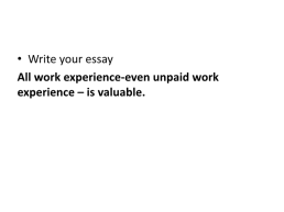 Урок обучения аргументации при написании эссе (Нow important to gain some work experience), слайд 23