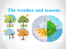 The weather and seasons, слайд 1