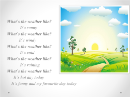 The weather and seasons, слайд 2