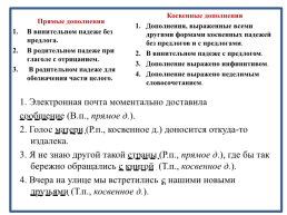 Конспект урока русского языка Дополнение и его виды, слайд 20