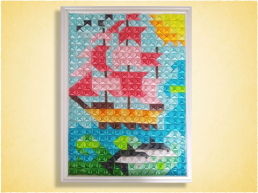 Мастер – класс «изготовление картины-мозаики «морской пейзаж» в технике «модульное оригами», слайд 11