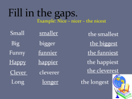 Adjectives degrees of comparison, слайд 7