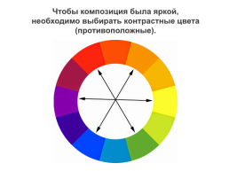 Тема урока:. Роль цвета в композиции, слайд 6