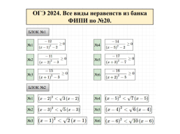 Решение задач ОГЭ из содержательного блока «Уравнения и неравенства» (задание 20), слайд 22