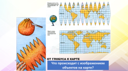 Различия глобуса и географических карт, слайд 9
