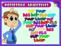 Possessive adjectives, слайд 1