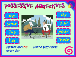 Possessive adjectives, слайд 14